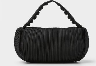 Simons Womens Gathered handle pleated evening bag