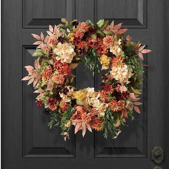 Frontgate Spiced Chrysanthemum Wreath - Frontgate