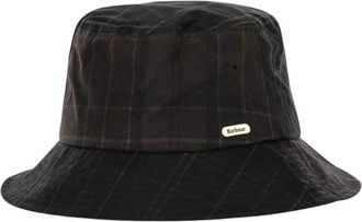 Barbour Accessoires, Dames, Bruin, L, Katoen, Hazelwood Waxed Bucket Hat