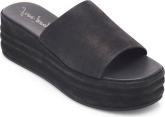 Free People Harbor Platform Sandal in Black at Nordstrom, Size 6.5Us