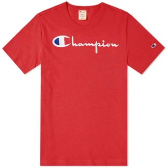 Champion Heren, Tops, Rood, Maat: XL Katoen