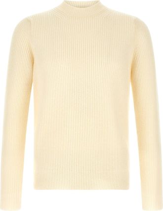Zanone Ribbed Knit Sweater With Crew Neckline And Structured Fit
