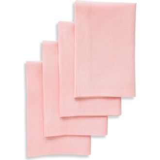 Solino Home Linen Dinner Napkins - Diana, 20 x 20 in Misty Pink at Nordstrom, Size Large