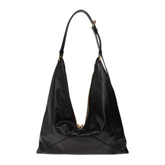 Moschino Borsa a Spalla in Pelle - - Bags - Donna - Nero - ONE SIZE