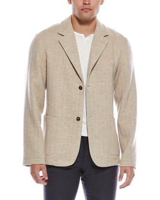 Officine G&eacute;n&eacute;rale Officine Generale Adrien Herringbone Wool Coat