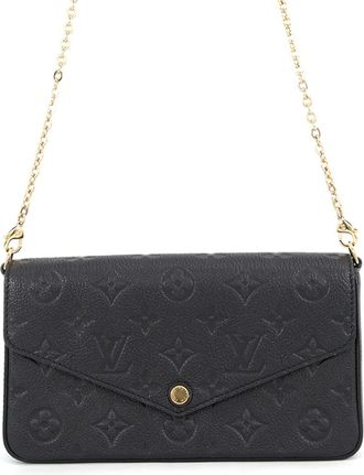 Louis Vuitton Noir Monogram Empreinte Chain/Shoulder Wallet (Pre-Owned)