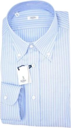 Barba Overhemd - Heren - Casual Overhemden - Blauw - 4XL - Overhemden