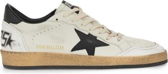 Golden Goose Ball Star Low-Top Distressed Leather Sneakers