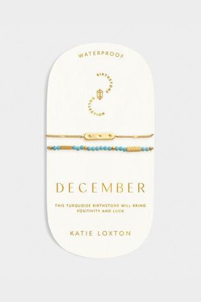 Katie Loxton Birthstone Bracelet December in Turquoise at Nordstrom