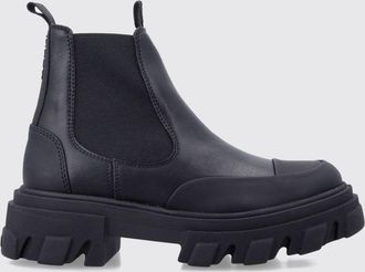 Ganni Stivaletti Chelsea bassi in pelle riciclata con suola chunky