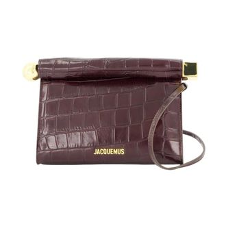 Jacquemus Le Sac Rond Carre - Bags - Mujer - Rojo - ONE SIZE