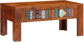 vidaXL Vidaxl - Mesa De Centro De Madera Maciza De Acacia 90x50x40 Cm