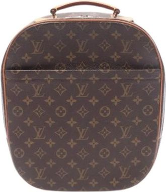 Louis Vuitton Pre-owned Cross Body Bags, female, Brown, Size: ONE SIZE Pre-owned Packall Sac A Dos Monogram Handbag