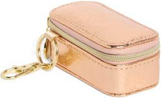 Nordstrom Mini Travel Jewelry Case Key Chain in Rose Gold at Nordstrom Rack