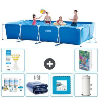 Intex Piscina Con Estructura Rectangular - 450x220x84 Cm - 7-piezas S14