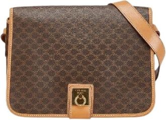 Celine Pre-owned Cross Body Bags, female, Brown, Size: ONE SIZE Pre-owned Canvas Shoulder Bag
