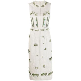 Erdem Dames, Jurken, Beige, Maat: XS Linnen