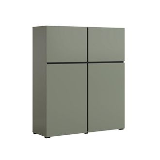 Petits Meubles Aparador 4 puertas estratificado Verde