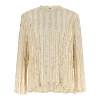 S&eacute;fr Aestas Jumper - male - S&eacute;fr - Round-neck Knitwear - White - XL - Knitwear