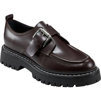 Marc Fisher Tarla Platform Loafer in Dark Red at Nordstrom Rack, Size 5