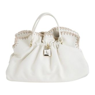 Ermanno Scervino Tassen, Dames, Wit, ONE Size, Leer, Octavia Tote