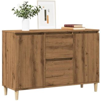 vidaXL Credenza Rovere Artigianale 102x35x70 cm in Legno Multistrato - Vidaxl