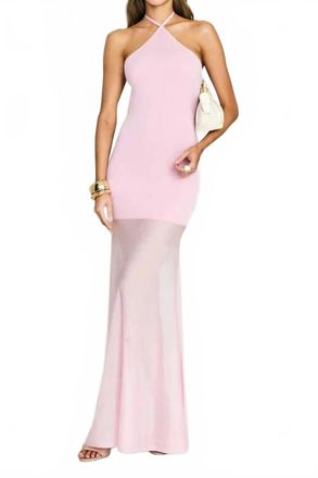 SER.O.YA Jemma Knit Maxi Dress In Ballet Pink