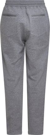 Brunello Cucinelli Mens Fleece Jogging Trousers Grey Cotton