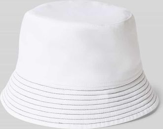 Marc Cain Bucket Hat mit schmaler Krempe und Ziernaht in Weiss, Gr&ouml;&szlig;e 3