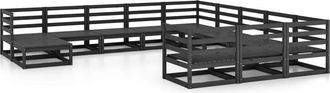 vidaXL 12 Piece Garden Lounge Set Solid Pinewood Vidaxl