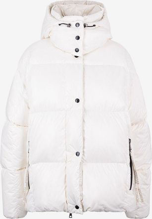Moncler Kurze Daunenjacke aus glänzendem Nylon Parana