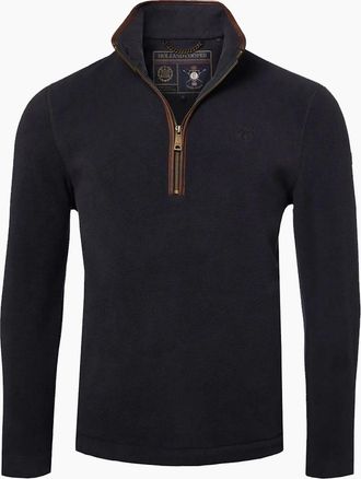 Holland Cooper Mens HOLLAND COOPER COUNTRY FLEECE HALF ZIP INK NAVY - Size: 42