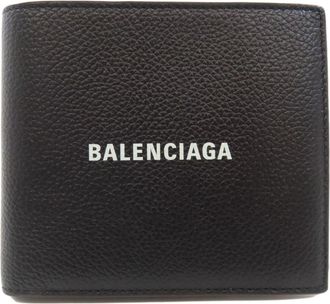 Balenciaga Black Leather Wallet (Bi-Fold) (Pre-Owned)