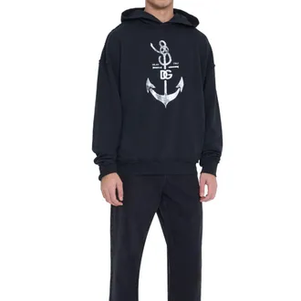 Dolce & Gabbana Mens Blue Cotton Sweatshirt Clothing