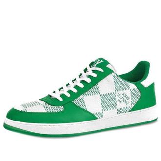 Louis Vuitton LV Rivoli Sneakers Green with Plaid 1A9ZFK