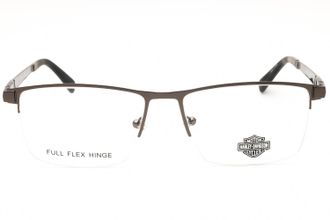 Harley-Davidson HD0787 Rectangular Metal Eyeglasses - Gray