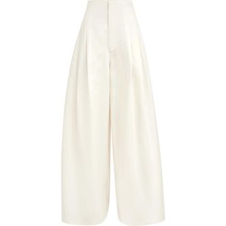 Brunello Cucinelli Maxi trousers in Butter at Nordstrom, Size 46 It