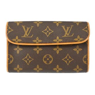 Louis Vuitton Florentine Waist Monogram Canvas Brown Canvas Handbag (Pre-Owned)
