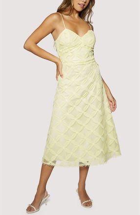 Lost + Wander Maldives Bloom Midi Dress in Yellow at Nordstrom, Size Medium
