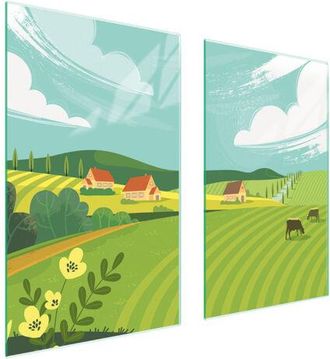 OEM Placa Protectora De Vidrio Para Estufa 75x52 Village