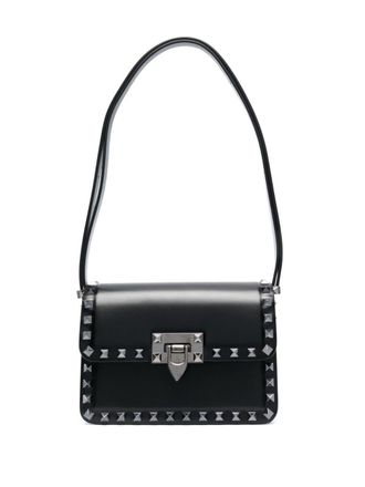 Valentino Garavani Borsa a spalla Rockstud23 piccola - Nero