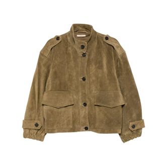 Sessun Dames, Jassen, Bruin, Maat: M Leer