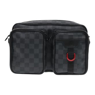 Louis Vuitton Utility Business Damier Graphite Gray Canvas Handbag (Pre-Owned)