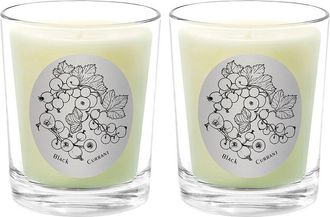 Qualitas Black Currant Two Scented Beeswax Candle Set