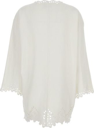 Isabel Marant Womens Dress Sherazade White Cotton Swimwear Sea Clothing