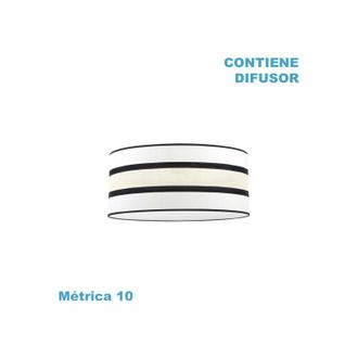 Fabrilamp Pantalla Colgante Karla M10 Blanca/beis 60d Difusor Incluido