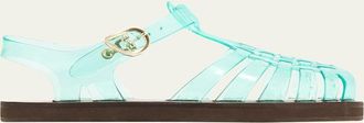 Ancient Greek Sandals Homeria Transparent Jelly Fisherman Sandals