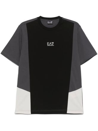 Emporio Armani colour-block T-shirt - Black
