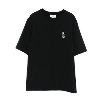 Maison Kitsuné Dames, Tops, Zwart, Maat: S Katoen