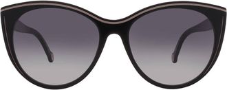 Carolina Herrera Grey Cat Eye Ladies Sunglasses HER 0142/S 0KDX/9O 56